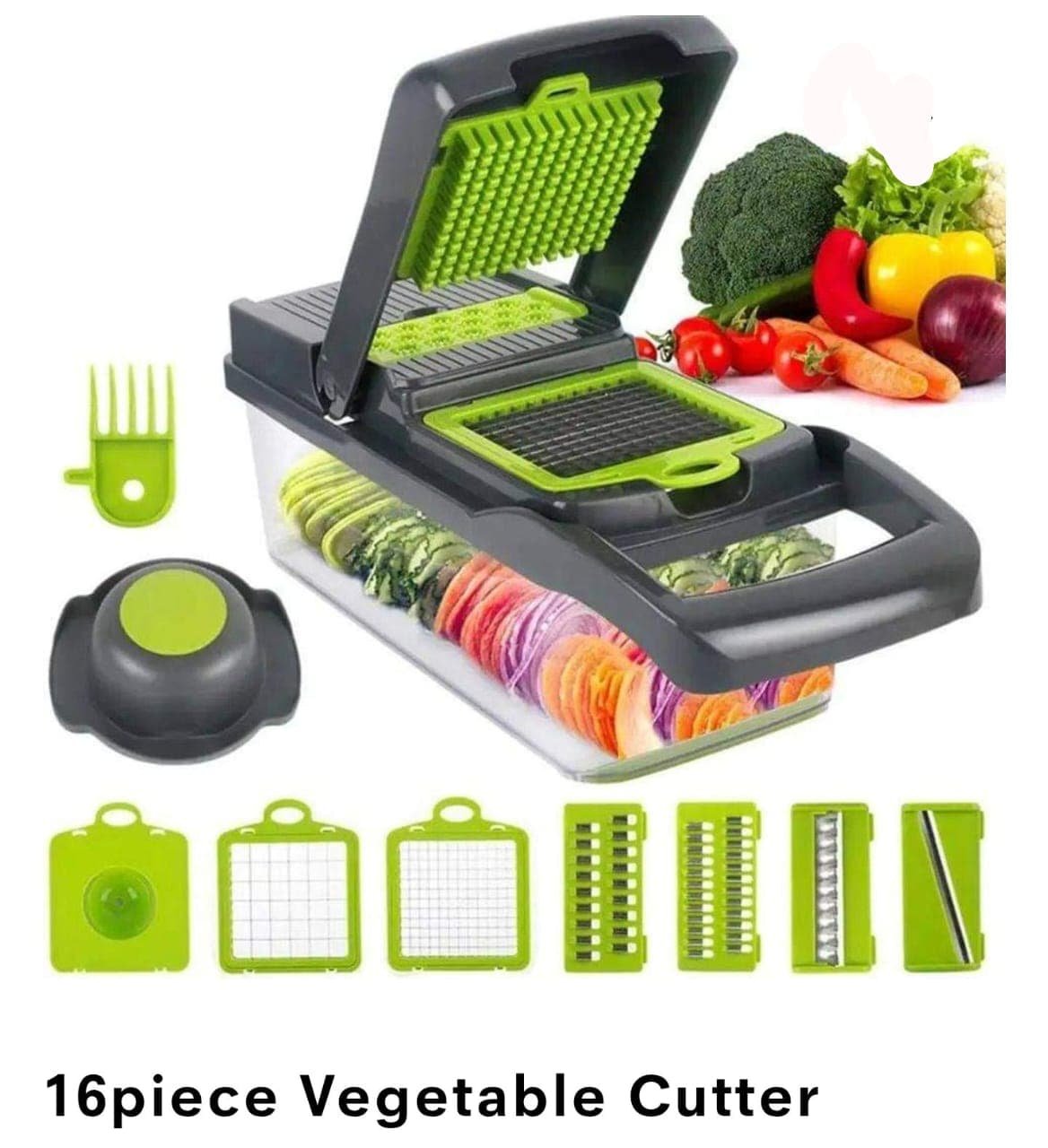 16pc veggie cutter slicer dicer chopper.