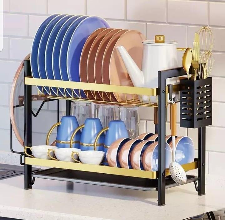Kitchen 2 tier dish rack