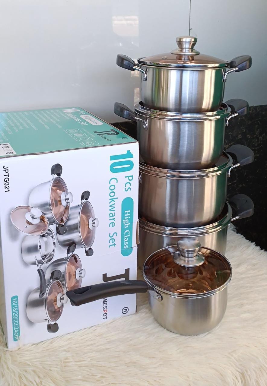 JP 10pcs stainless sufuria