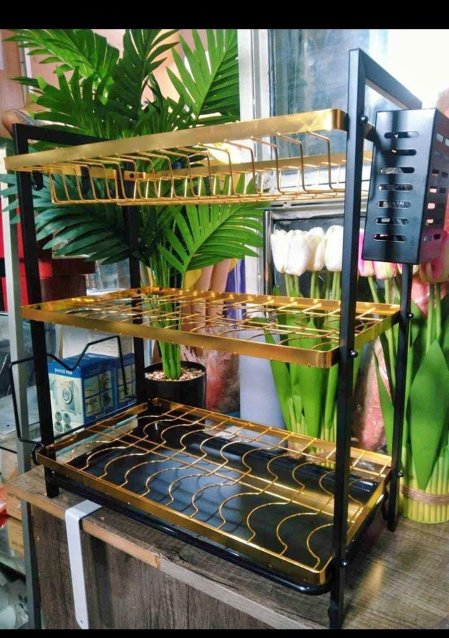 Kitchen 3 tier dish rack