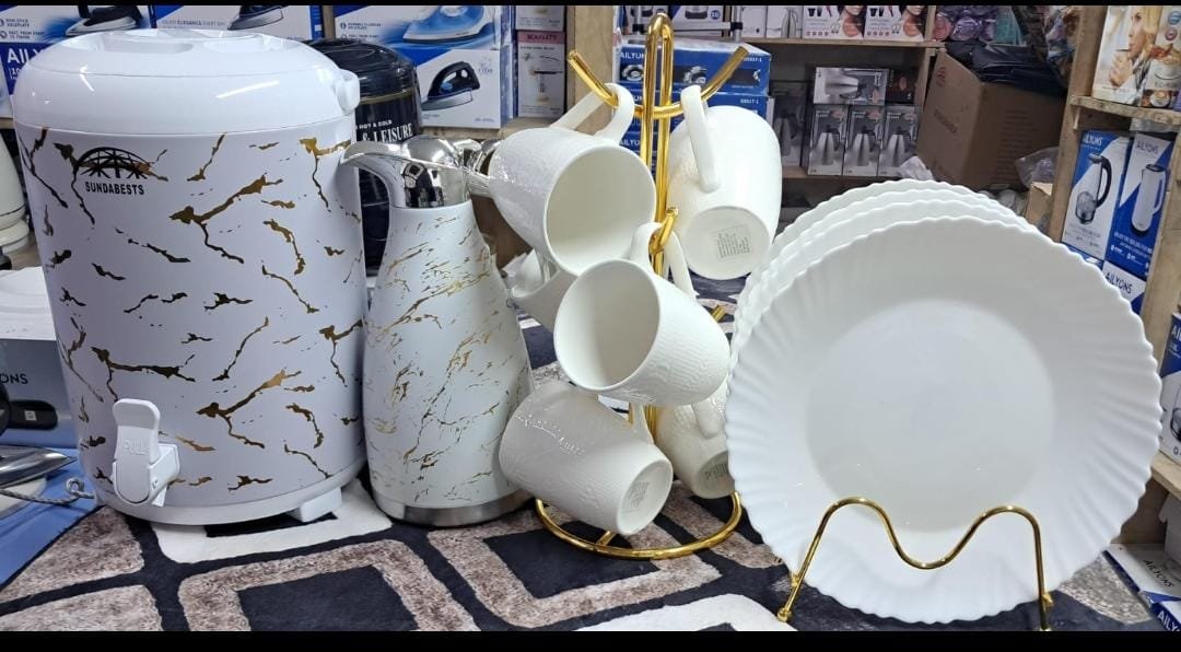 White breakfast set