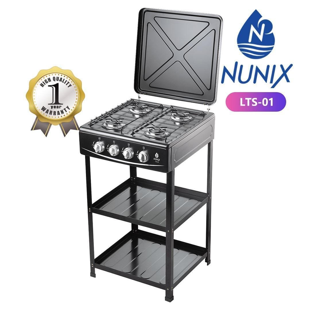 Nunix Standing Cooker with Shelves LTS01 4Gas